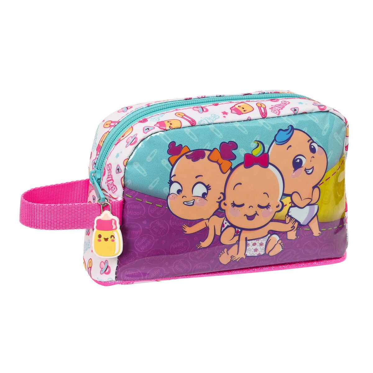 Porta-merendas Térmico The Bellies 21.5 x 12 x 6.5 cm Roxo Turquesa Branco